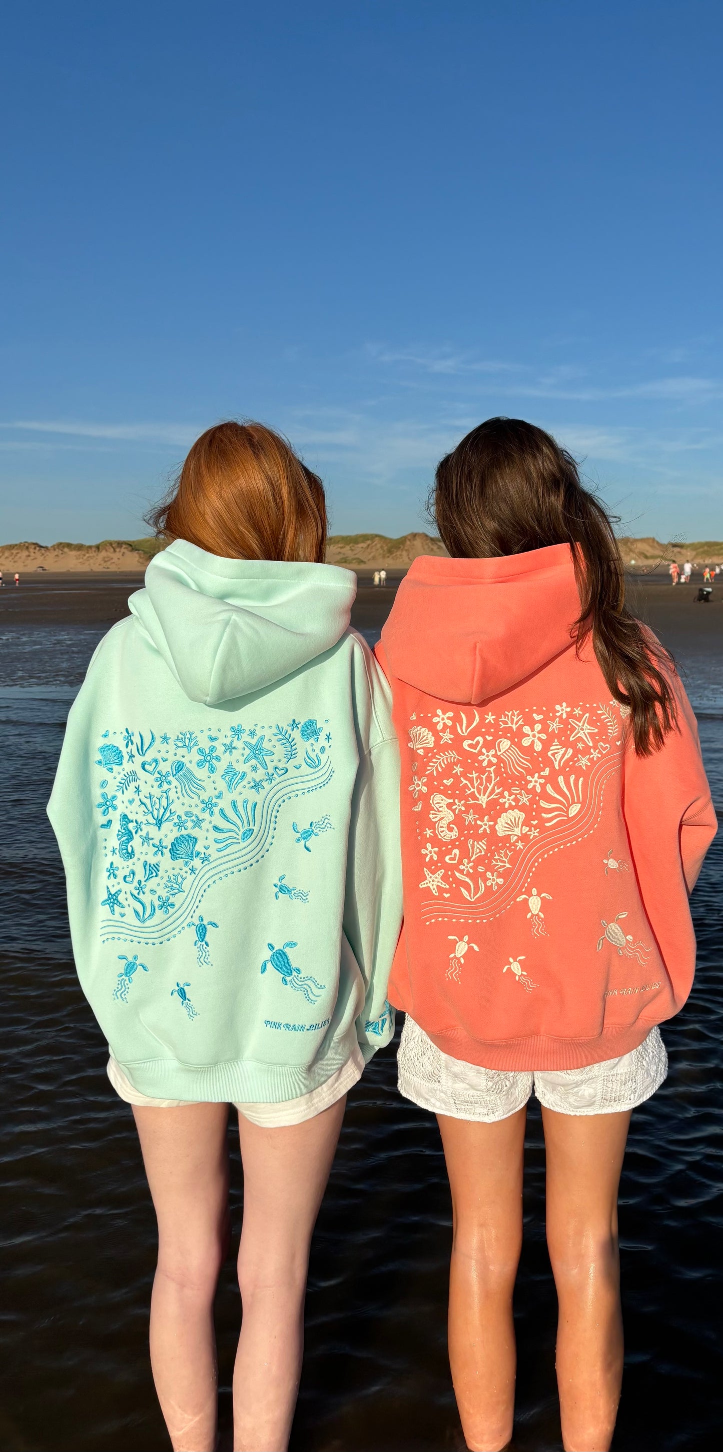 Shell Yeah! hoodie in Sea Glass