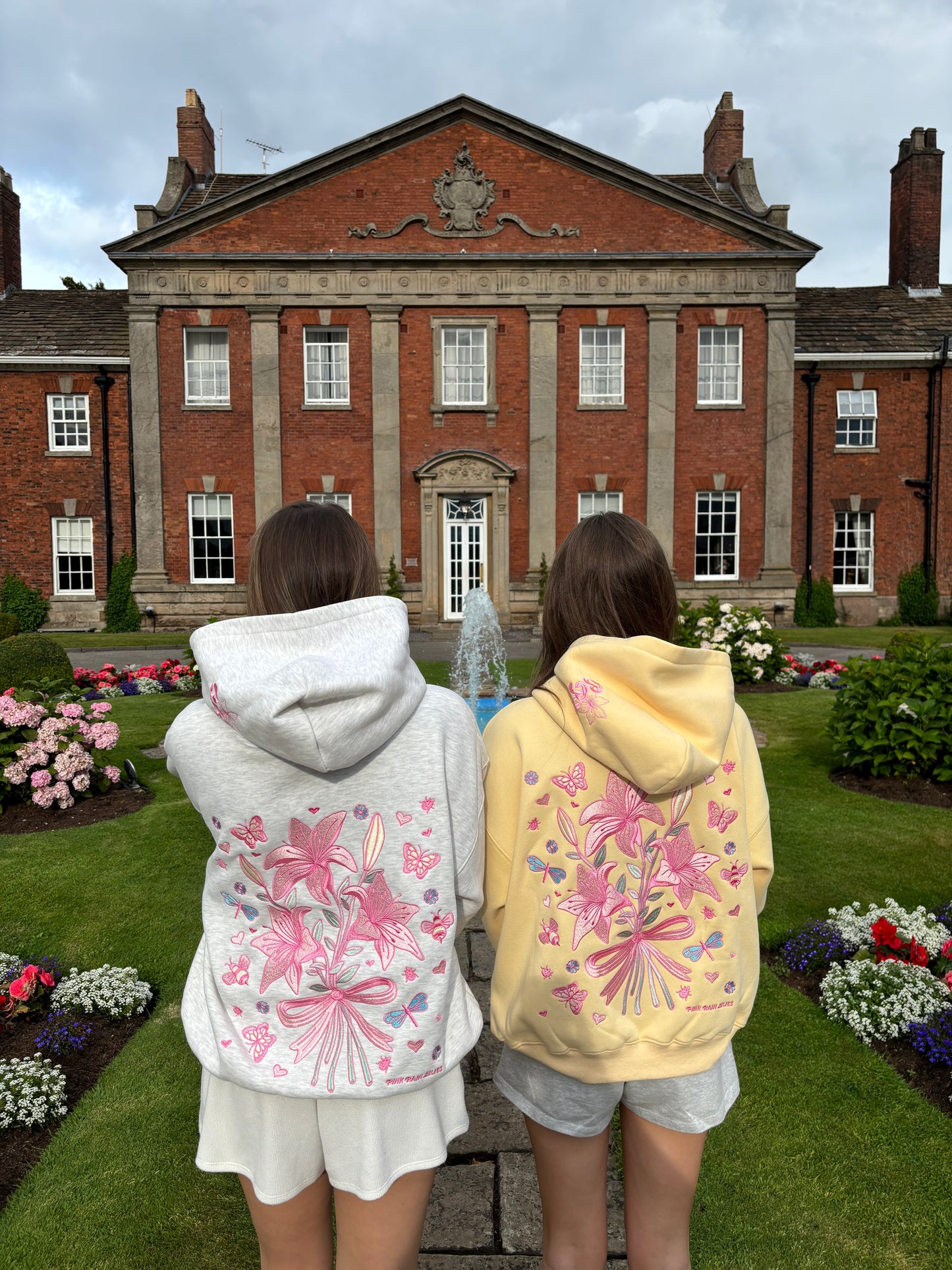 Bow & Blossom hoodie in Haze