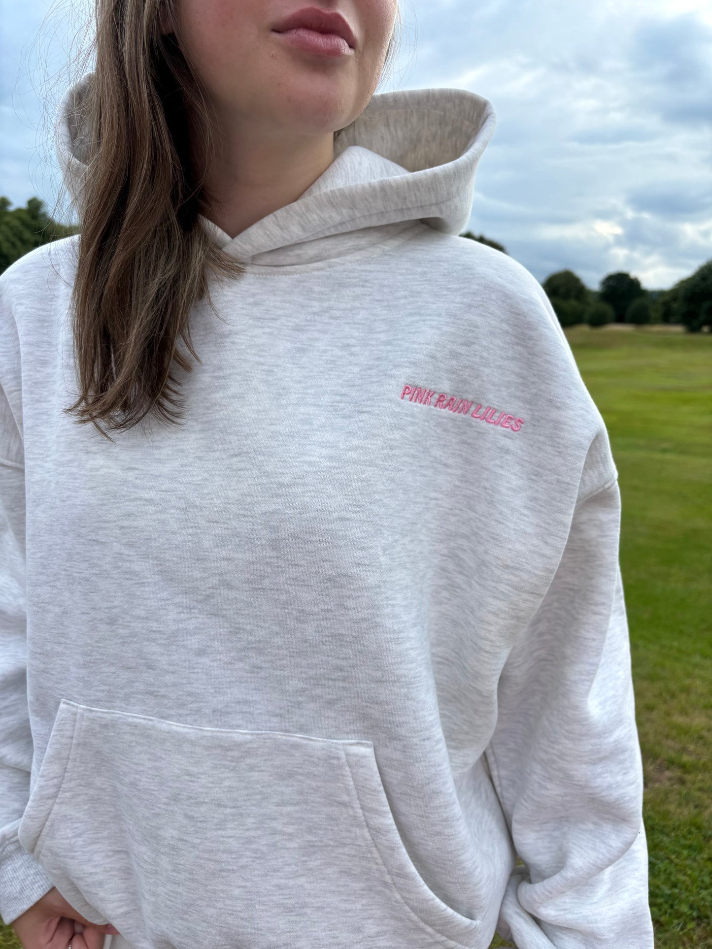 Bow & Blossom hoodie in Haze
