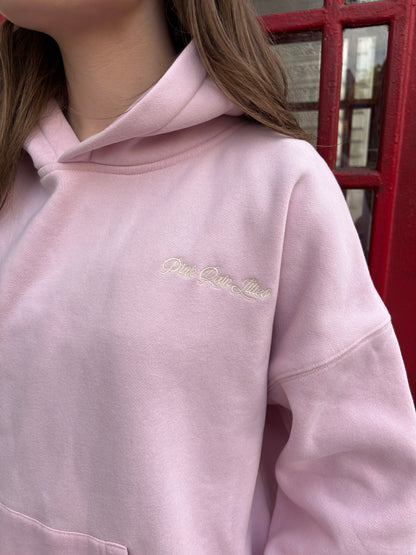 NEW Postcard hoodie in powder pink