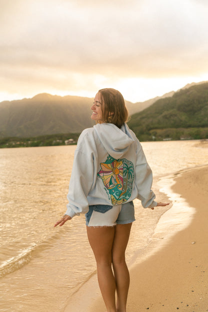 LIMITED EDITION Conch hoodie in Ice Blue
