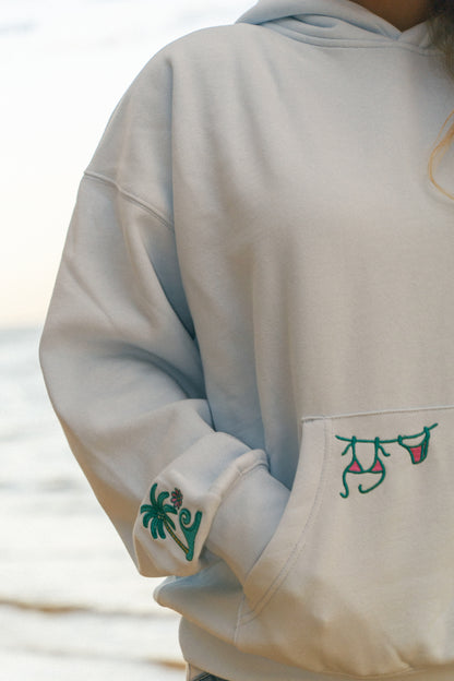 LIMITED EDITION Conch hoodie in Ice Blue