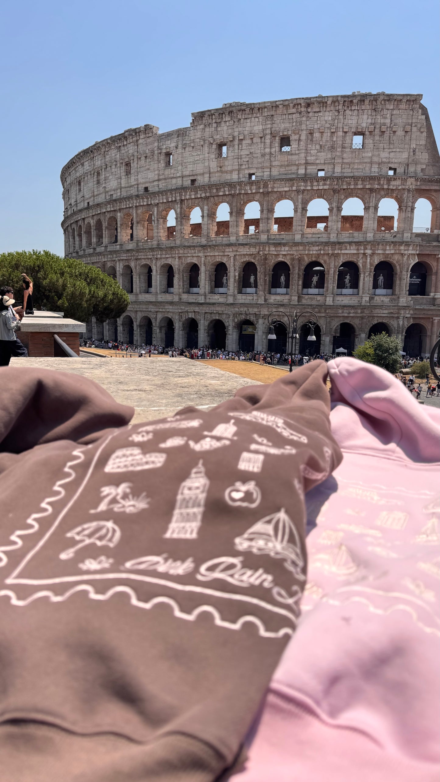 NEW Postcard hoodie in chocolate