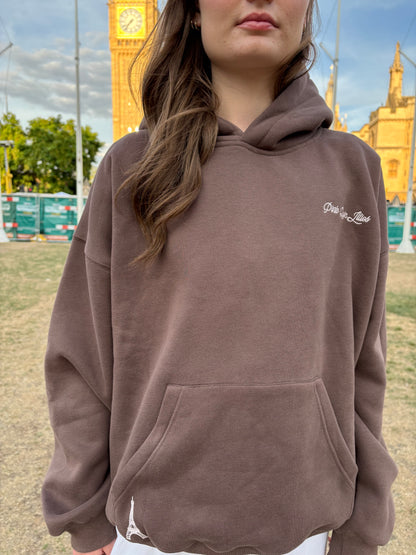 NEW Postcard hoodie in chocolate