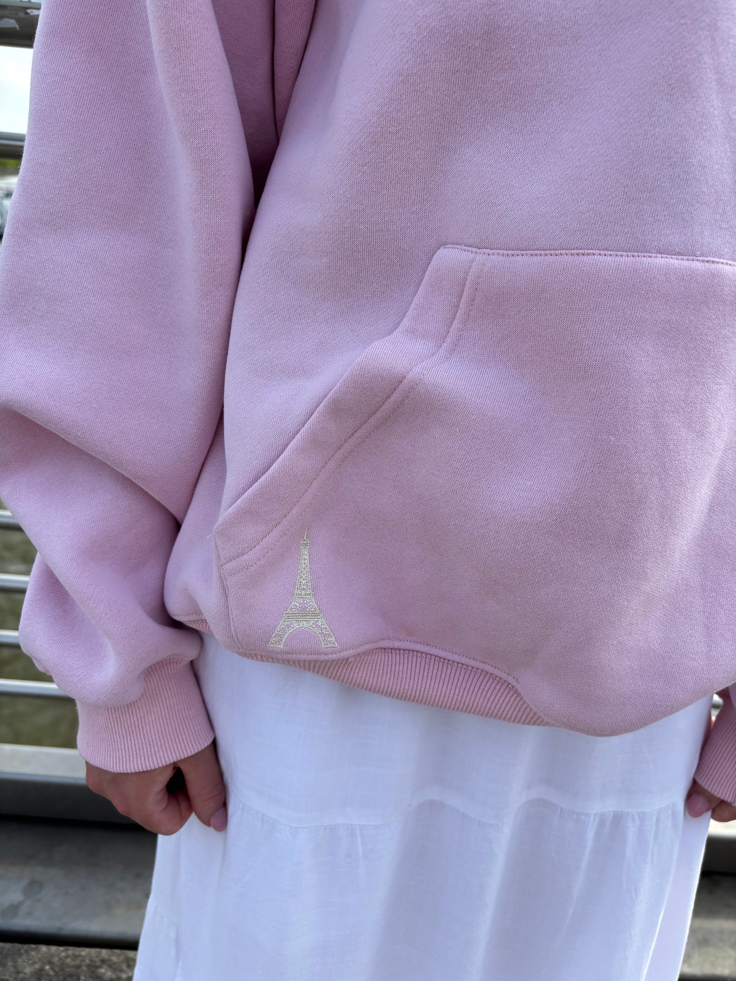 NEW Postcard hoodie in powder pink