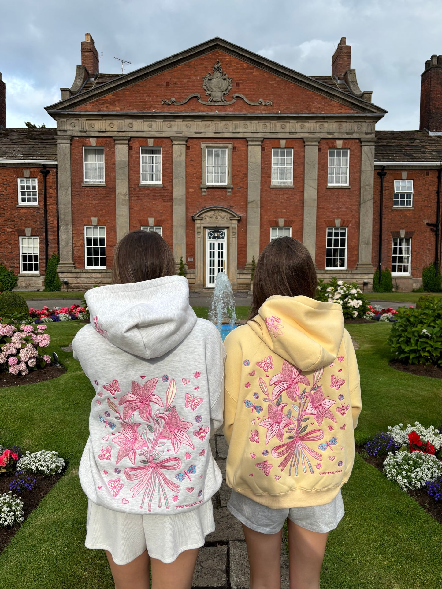 Bow & Blossom hoodie in Lemon Drop
